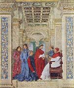 Melozzo da Forli Pope Sixtus IV appoints Bartolomeo Platina prefect of the Vatican Library china oil painting reproduction